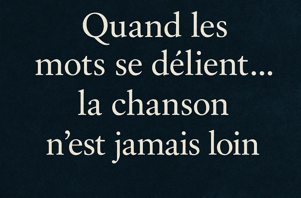 Des mots et des chansons